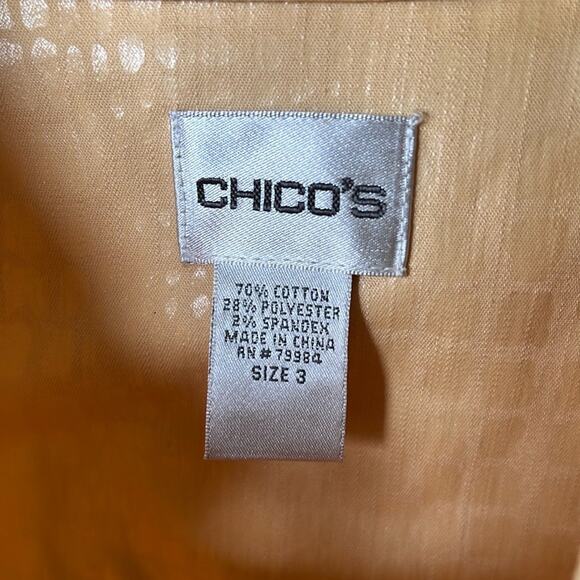 NWOT Chico’s Golden Gleam Becker Jacket - size 3 - Picture 4 of 11